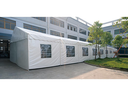What are the safety precautions for using a party tent?